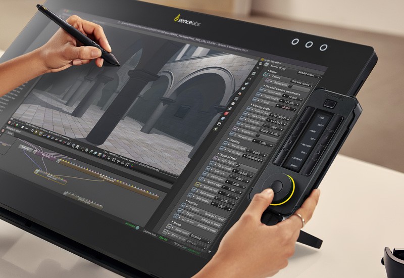 Clip-on Quick Keys holder lets you position shortcuts anywhere along the display edge
